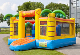 Wielofunkcyjna dmuchana zjeżdżalnia w stylu plażowym z brodzikiem, imponującym obiektem 3D, świeżymi kolorami i przeszkodami 3D dla dzieci. Zamów nadmuchiwane zjeżdżalnie już teraz online w JB Dmuchańce Polska