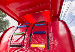 Kup nadmuchiwany 8-metrowy tor przeszkód z obiektami 3D z motywem ognia dla dzieci. Zamów nadmuchiwane tory przeszkód już teraz online w JB Dmuchańce Polska