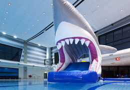 Zdobądź szczelną, nadmuchiwaną zjeżdżalnię basenową z motywem rekina dla młodych i starszych. Kup nadmuchiwane gry w bilard już teraz online na JB Dmuchańce Polska