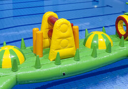 Kup nadmuchiwany basen z krokodylem o długości 12 metrów z trudnymi przeszkodami dla małych i dużych. Zamów nadmuchiwane tory przeszkód online już teraz w JB Dmuchańce Polska