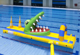 Na sprzedaż wodny tor przeszkód krokodyl na basen lub otwarte kąpielisko. Zamów tanie dmuchańce wodne od największego producenta w Europie JB Dmuchance