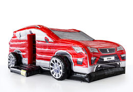 Kup nadmuchiwany SEAT - czerwony samochód nadmuchiwany na zamówienie online w JB Dmuchańce Polska. Zamów spersonalizowany dmuchane zamki