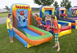 Na sprzedaż dmuchany set gier do rzucania uderzania i celowania do urozmaiconej bezpiecznej zabawy dla kilku osób. Zamów online dmuchane atrakcje gry zespołowe w kompaktowej formie z szybką dostawą od firmy JB Dmuchańce