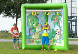  Na sprzedaż dmuchana atrakcja gra złap banany na refleks dla dzieci i dorosłych. Zamów z dostawą szybkie w rozkładaniu niewielkich rozmiarów dmuchane gry z profesjonalnej firmy JB Dmuchance 