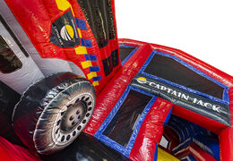 Wykonane na spersonalizowany dmuchane zamki Captian Jack Multiplay Fire Brigade Indoor są idealne na każdą imprezę. Zamów promocyjne zamki do skakania w JB Dmuchańce Polska