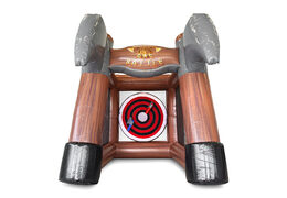 Zamów nadmuchiwaną grę Battle Axe dla młodych i starszych. Kup teraz dmuchane zamki online w JB Dmuchańce Polska