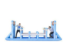 Zdobądź nadmuchiwane IPS Water Wars z armatkami wodnymi dla młodych i starszych. Zamów nadmuchiwane atrakcje wodne już teraz online w JB Dmuchańce Polska