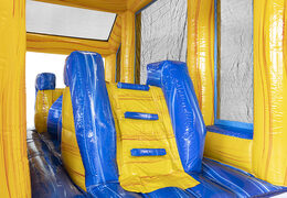 Kup nadmuchiwany, modułowy 19-metrowy tor przeszkód z motywem marmuru dla dzieci. Zamów nadmuchiwane tory przeszkód już teraz online w JB Dmuchańce Polska