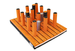 Kup nadmuchiwany 40-częściowy tor szturmowy Giga Pillar Dodger Platform dla dzieci. Zamów nadmuchiwane tory przeszkód online już teraz w JB Dmuchańce Polska