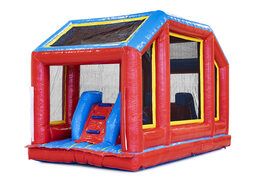 Nadmuchiwany 19-metrowy tor przeszkód Rollercoaster z dopasowanymi obiektami 3D dla dzieci. Zamów nadmuchiwane tory przeszkód już teraz online w JB Dmuchańce Polska