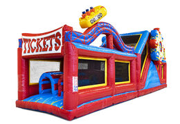 Kup modułowy tor przeszkód rollercoaster o długości 13,5m z odpowiednimi obiektami 3D dla dzieci. Zamów nadmuchiwane tory przeszkód już teraz online w JB Dmuchańce Polska