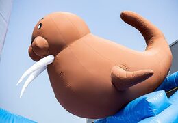 Kup duży nadmuchiwany zamek z motywem Krainy Lodu z wieloma zjeżdżalniami i różnymi zabawnymi przeszkodami z tematycznymi nadrukami dla dzieci. Zamów dmuchane zamki online w JB Dmuchańce Polska