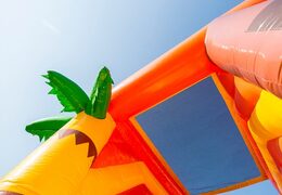 Duży dmuchany zamek, otwarty, wielofunkcyjny, kryty bramkarz piracki ze zjeżdżalnią dla dzieci. Kup dmuchane zamki online w JB Dmuchańce Polska