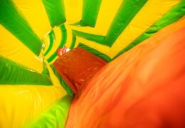 Zamów dmuchany zamek tunelowy dla goryli z przeszkodami, rampą wspinaczkową i zjeżdżalnią dla dzieci. Kup dmuchane zamki online w JB Dmuchańce Polska