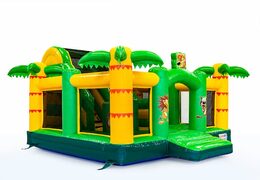 Kup Inflatable Boss Slidebox jungle theme dmuchany zamek ze zjeżdżalnią dla dzieci. Zamów dmuchane zamki online w JB Dmuchańce Polska