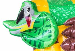 Nadmuchiwany dmuchany zamek z motywem Jungleworld ze zjeżdżalnią i obiektami 3D dla dzieci. Kup dmuchane zamki online w JB Dmuchańce Polska