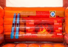 Standardowy dmuchany zamek narciarski Skihut winterworld z kominem 3D na górze dla dzieci. Zamów dmuchane zamki online w JB Dmuchańce Polska