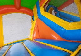 Kup nadmuchiwany Jumpy Happy Splash z wanną i z motywem tropikalnym Hawajów dla dzieci w JB Dmuchance.Kolorowy plac wodny dla dzieci z opcja skakania zamów online w JB Dmuchance