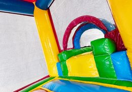 Kup mini dmuchany zamek z motywem flaminga ze zjeżdżalnią dla dzieci. Zamów nadmuchiwane dmuchane zamki online w JB Dmuchańce Polska