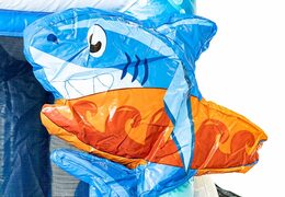 Mini dmuchany zamek multiplay w motywie Seaworld ze zjeżdżalnią dla dzieci. Zamów nadmuchiwane dmuchane zamki online w JB Dmuchańce Polska