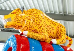 Kup leżaczek z motywem amazońskiego safari ze zjeżdżalnią dla dzieci. Zamów nadmuchiwane leżaczki online w JB Dmuchańce Polska