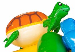 Zamów dmuchany zamek do skakania w stylu hawajskim dla dzieci. Dmuchane zamki ze zjeżdżalnią do kupienia w JB Dmuchańce Polska