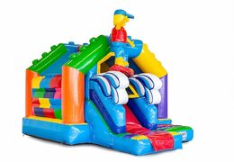 Nadmuchiwany dmuchany zamek z motywem Lego dla dzieci na sprzedaż. Zamów teraz dmuchane zamki do skakania ze zjeżdżalnią w JB Dmuchańce Polska