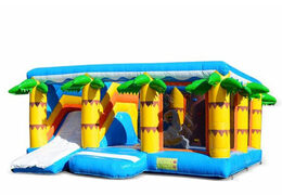 Na sprzedaż wytrzymały, kolorowy dmuchany plac zabaw skakaniec do zabaw wewnątrz i na zewnątrz w klimacie plaży o wysokość 2,74 m Zamów wytrzymałe zamki dmuchane online w JB Dmuchance