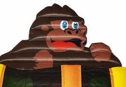 Kup spektakularną nadmuchiwaną zjeżdżalnię z motywem goryla z obiektami 3D dla dzieci. Zamów nadmuchiwane zjeżdżalnie już teraz online w JB Dmuchańce Polska