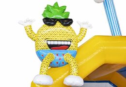 Nadmuchiwany dmuchany zamek z wieloma kolorami w letnim motywie imprezowym na sprzedaż dla dzieci