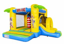 Kup kompaktową nadmuchiwaną poduszkę powietrzną w pirackim motywie dla dzieci