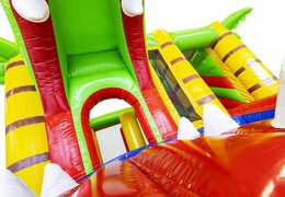 Kup nadmuchiwany leżaczek ze zjeżdżalnią i krokodylem 3D jako wejście dla dzieci