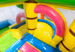 Zamów Dmuchany dmuchany zamek Flamingo z nadrukami dla dzieci. Kup dmuchane zamki online w JB Dmuchańce Polska