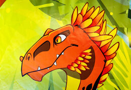 Sprzedam nadmuchiwany dmuchany zamek Mini Multiplay Dino dla dzieci. Zamów nadmuchiwane bramkarze w JB Dmuchańce Polska