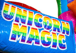 Do sprzedania nadmuchiwany dmuchany zamek Mini Multiplay z motywem Jednorożca dla dzieci. Zamów teraz dmuchane zamki do skakania w JB Dmuchańce Polska