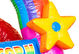 Zamów dmuchany zamek Mini Multiplay z motywem jednorożca dla dzieci. Kup dmuchane zamki do skakania w JB Dmuchańce Polska