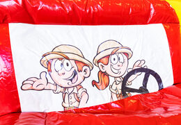 Kup nadmuchiwany dmuchany zamek safari z wieloma pudełkami