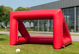 Zamów nadmuchiwaną czerwoną bramkę do piłki nożnej w rozmiarze bramki do futsalu dla małych i dużych. Kup dmuchaną bramkę piłkarską online w JB Inflatables Nederland