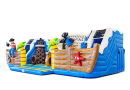 Bok Slideworld pirata z morskimi stworzeniami i papugą