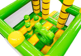 Skrzynia do skakania w tematyce dinozaurów, możliwa do połączenia z zjeżdżalnią Multiplay