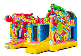 Żółty różowy niebieski kolorowe wzory kwiatowe na Multiplay Ibiza JB Meppel