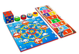 Kolorowy zestaw gier z tyłu Softplay w temacie Rollercoaster