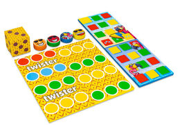 Kolorowy zestaw gier z tyłu Softplay w temacie flamingów na Hawajach