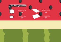 Zawartość zestawu do zabawy Softplay w tematyce Flaming - Hawaje do kupienia w JB