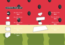 Zawartość dużego zestawu Softplay w tematyce Flaming - Hawaje kup online