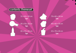 Zawartość zestawu tematycznego Softplay w tematyce komiksowej zamówić online w JB