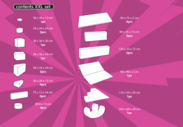 Zamów zawartość zestawu Softplay XXL w temacie Komiksowym od JB Inflatables w Meppel