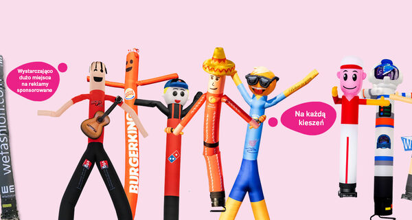 Skytubes gonflables personnalisés et skydancer sur demande en vente chez JB