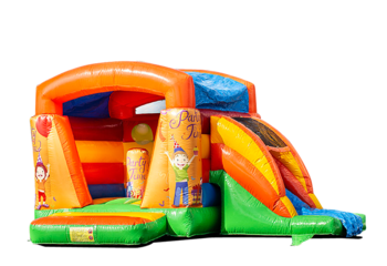 Mini Springkussen met Glijbaan in Feest Thema Kopen