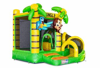 Kup mały nadmuchiwany dmuchany zamek do zabawy w domu w motywie dżungli dla dzieci. Zamów dmuchane zamki do skakania online w JB Dmuchańce Polska